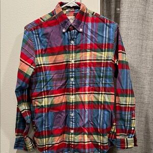 J. Crew Multicolor Plaid Button Down Shirt